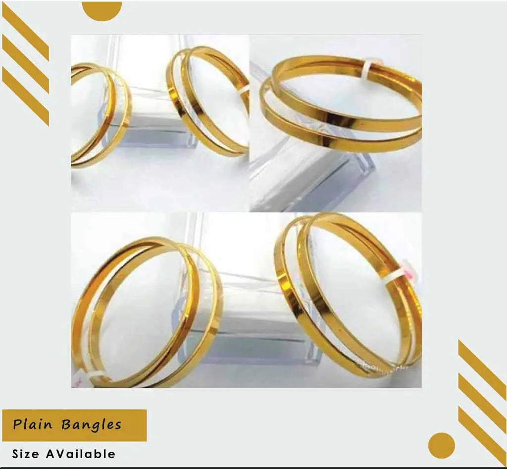 Plain Bangles (Pair) NJ-1242 Nayab Jewellery