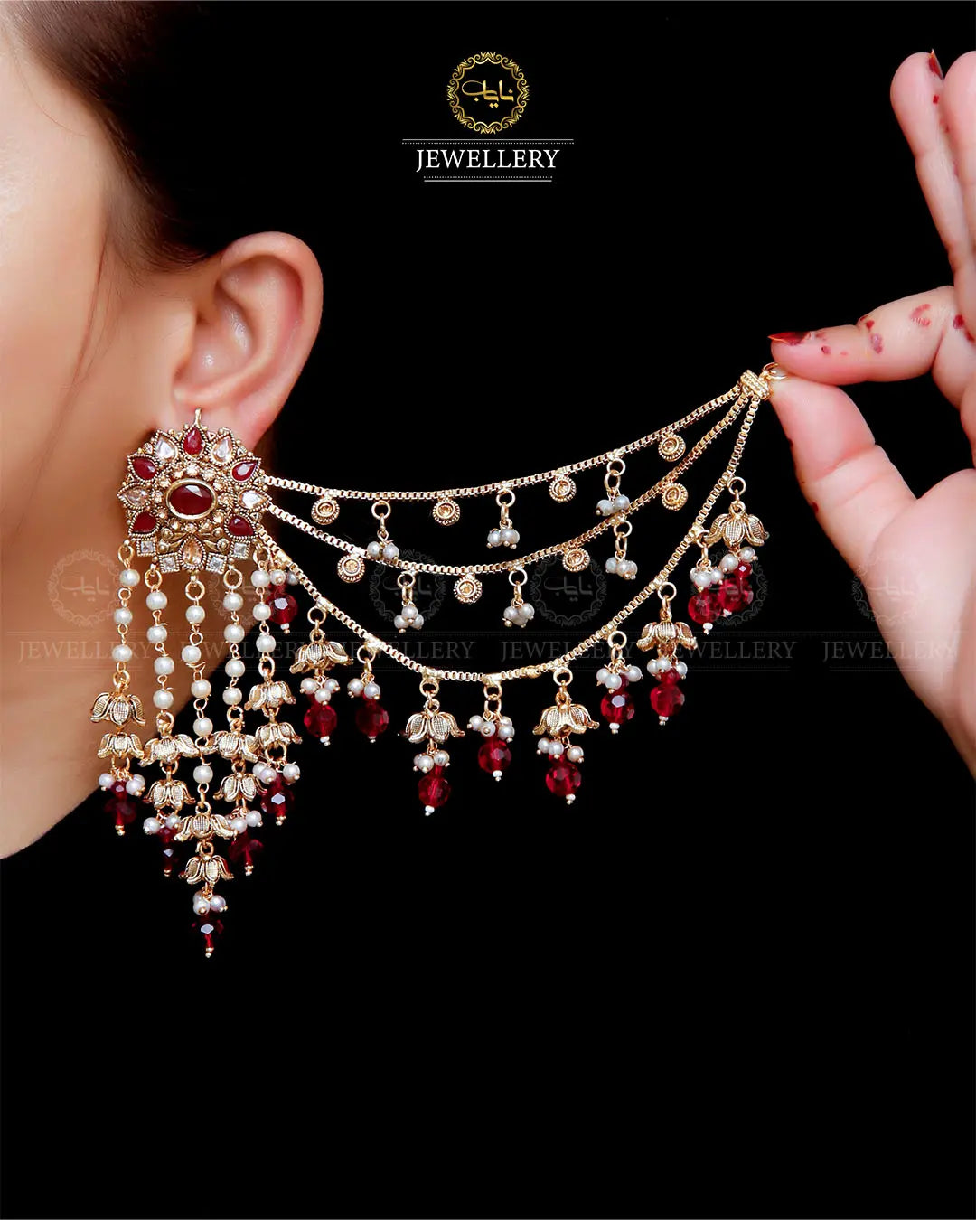 Premium Quality Designer Bahubali jhumka -1975 Nayab Jewellery