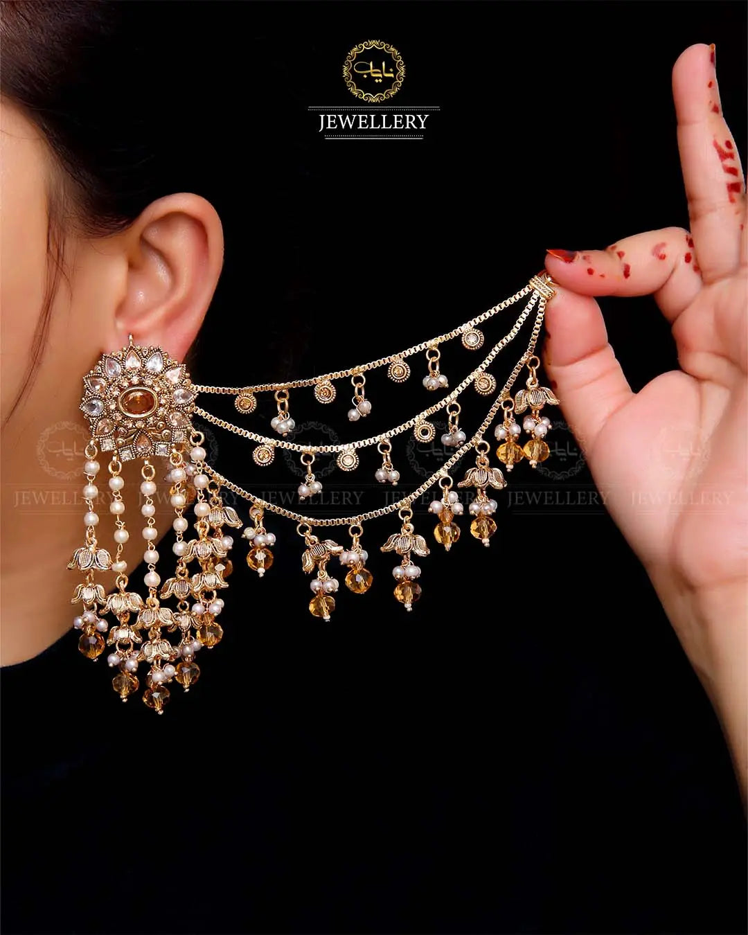 Premium Quality Designer Bahubali jhumka -1975 Nayab Jewellery