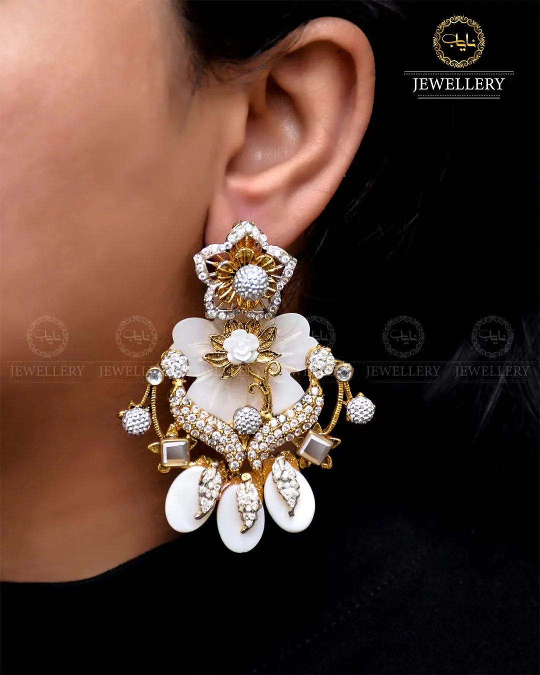 Premium Quality Designer Seep Earrings NJ-1750 Nayab Jewellery