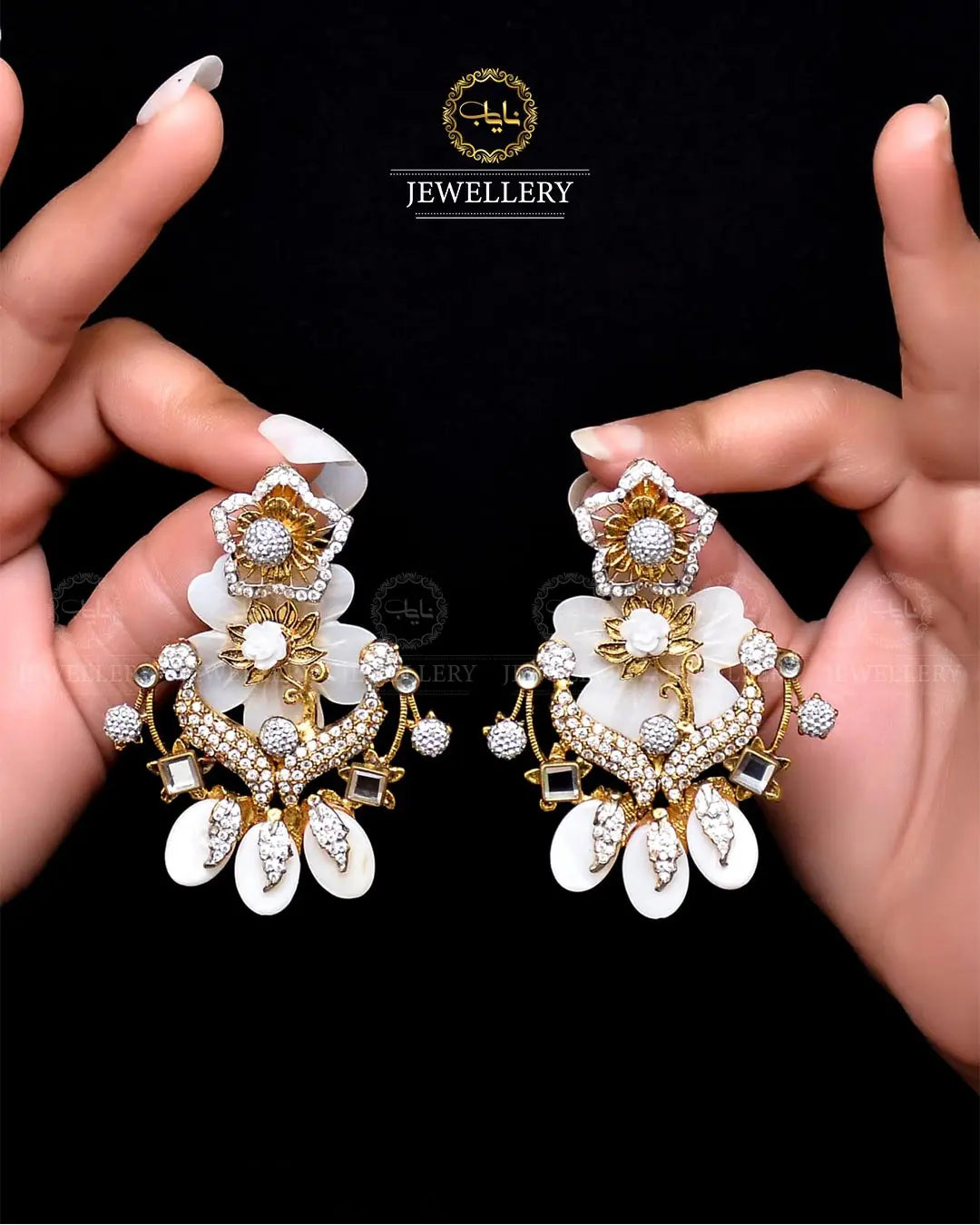 Premium Quality Designer Seep Earrings NJ-1750 Nayab Jewellery