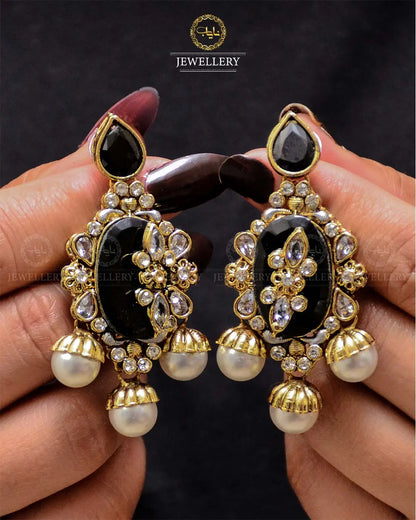 Premium Quality Egyptian Earrings  NJ-1878-G Nayab Jewellery