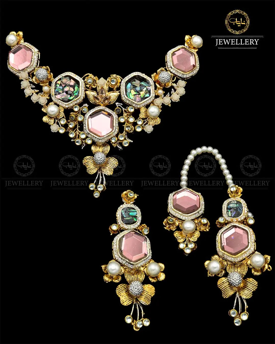 Premium quality Designer Doublet stone chokar set NJ- 1812 Nayab Jewellery