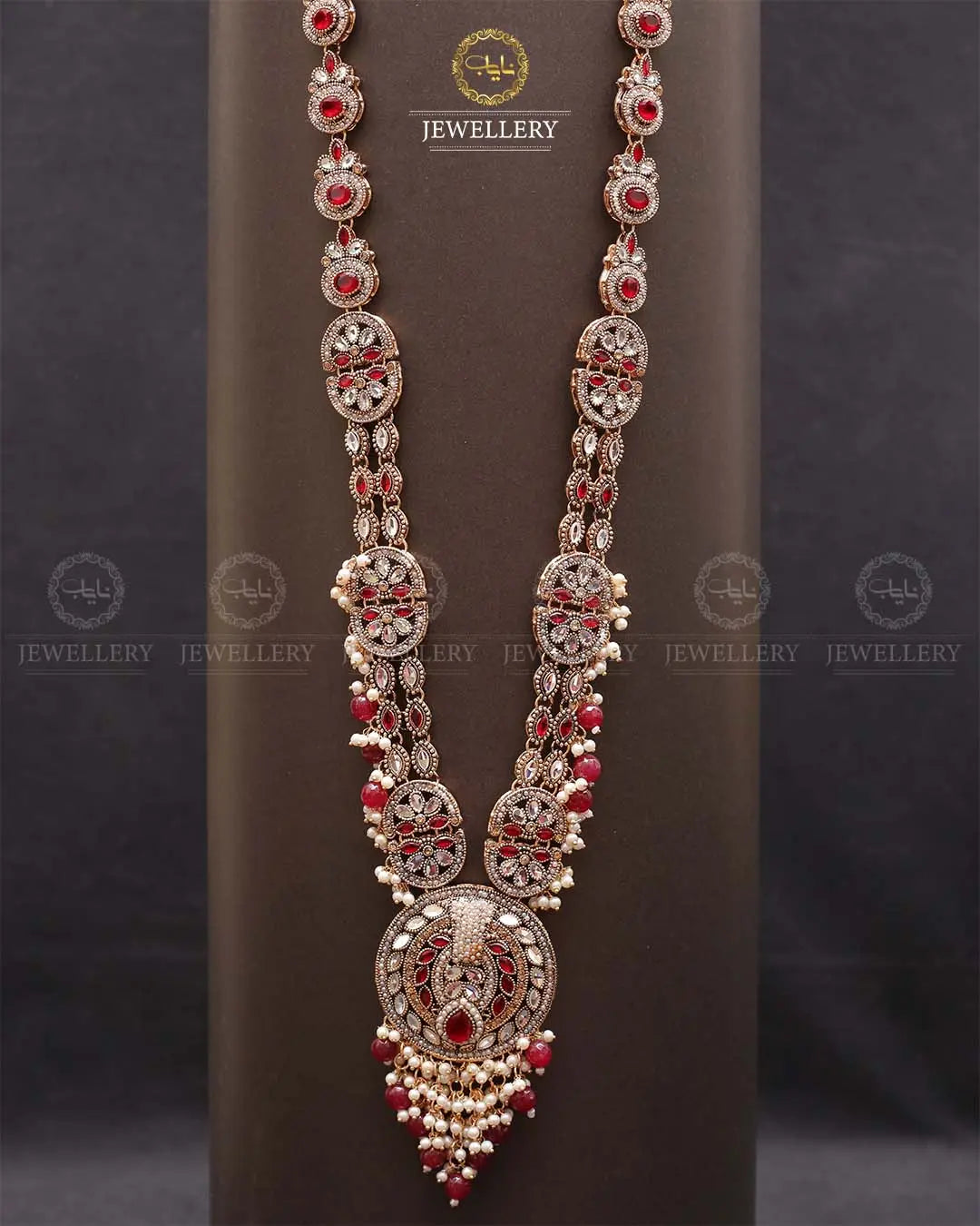 Rajhistani Lona mala (without earrings)-2306 Nayab Jewellery