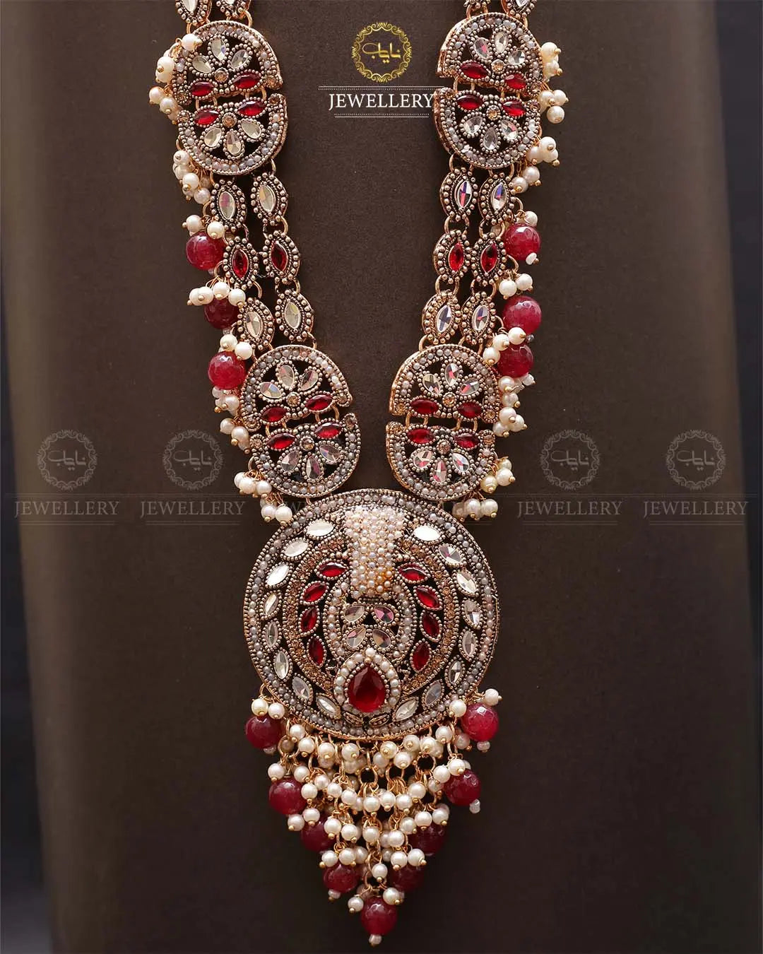 Rajhistani Lona mala (without earrings)-2306 Nayab Jewellery