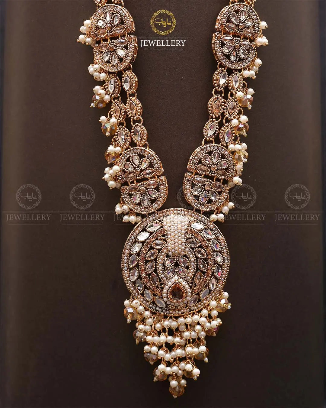 Rajhistani Lona mala (without earrings)-2306 Nayab Jewellery