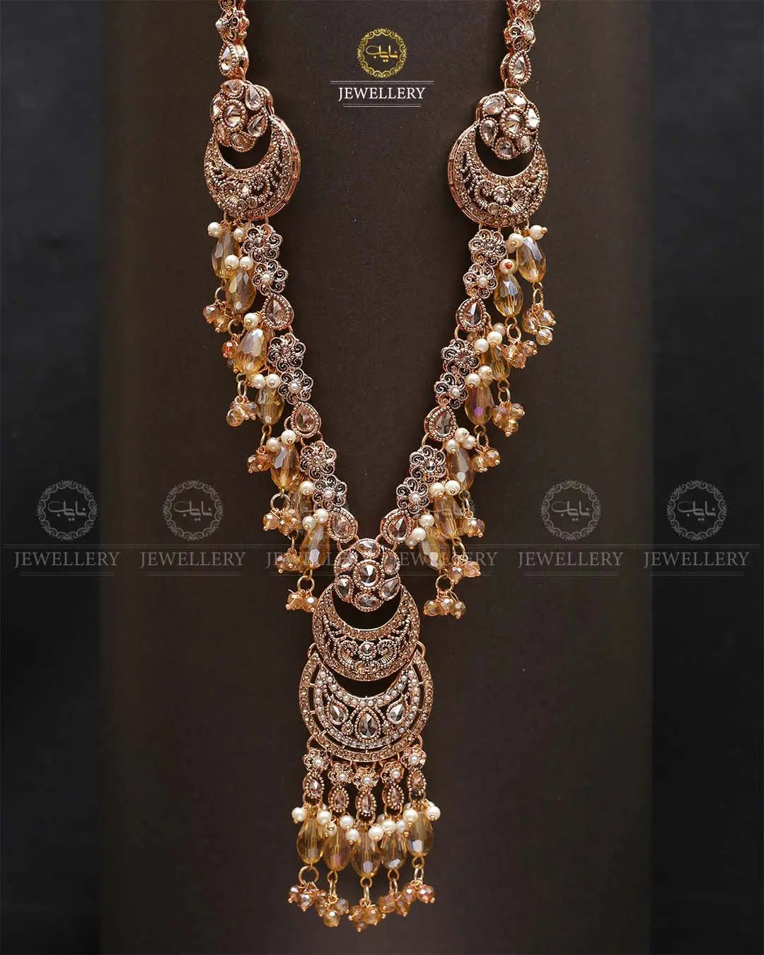 Rajhistani Long Mala set-2339-Golden Nayab Jewellery