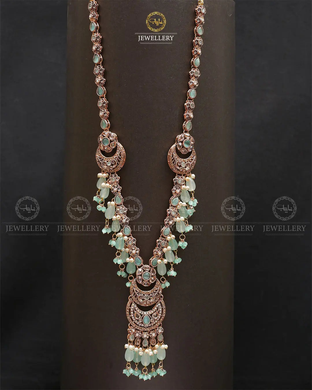 Rajhistani Long Mala set-2339-Golden Nayab Jewellery