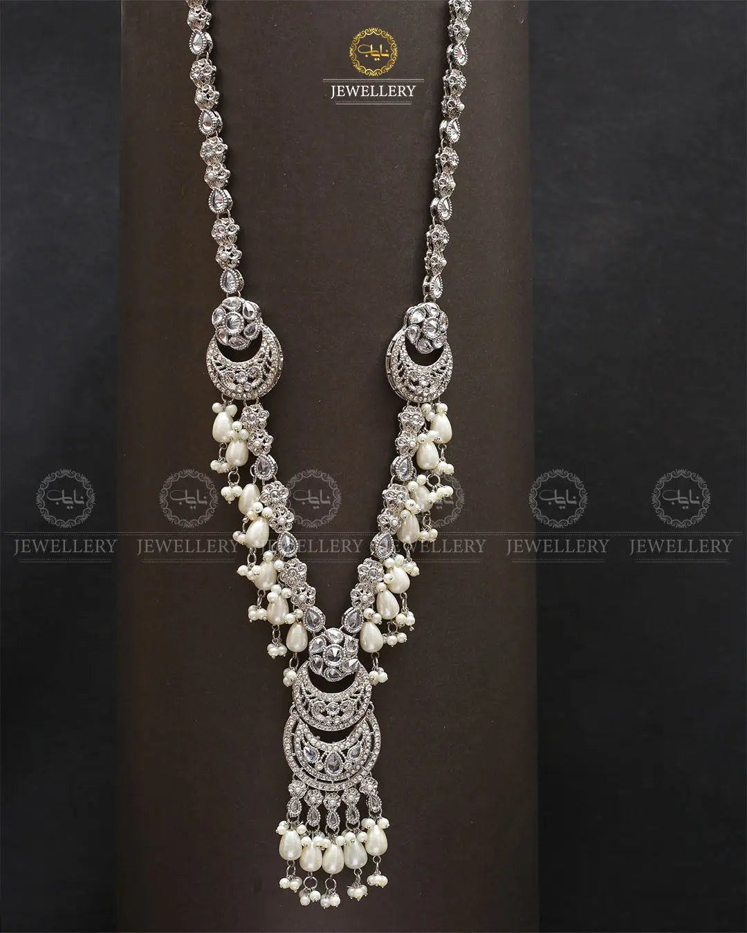 Rajhistani Long Mala set-2339-Silver Nayab Jewellery