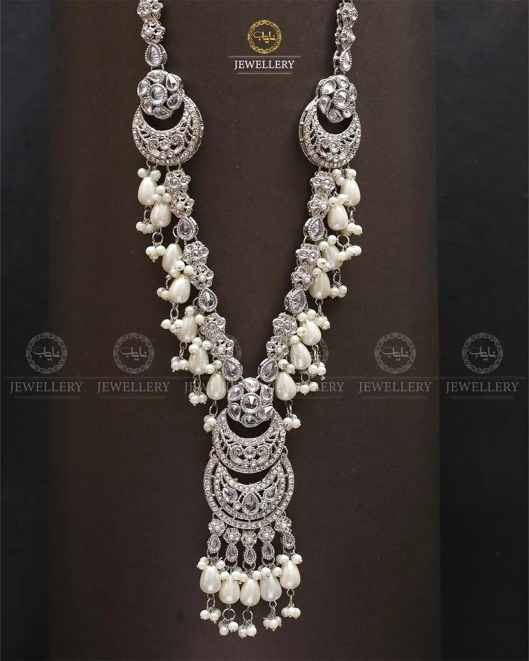 Rajhistani Long Mala set-2339-Silver Nayab Jewellery