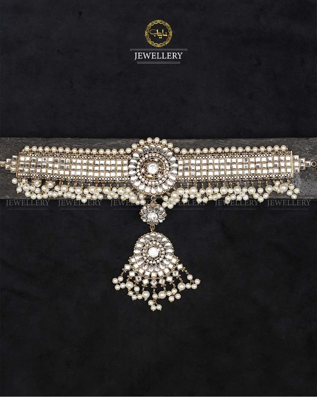 Rajhistani Victoria Sheesh patti-2380-Golden Nayab Jewellery