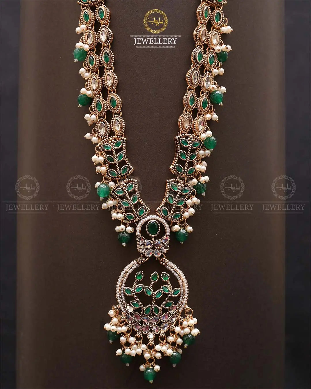 Rajhistani flower Lona mala (without earrings)-2305 Nayab Jewellery