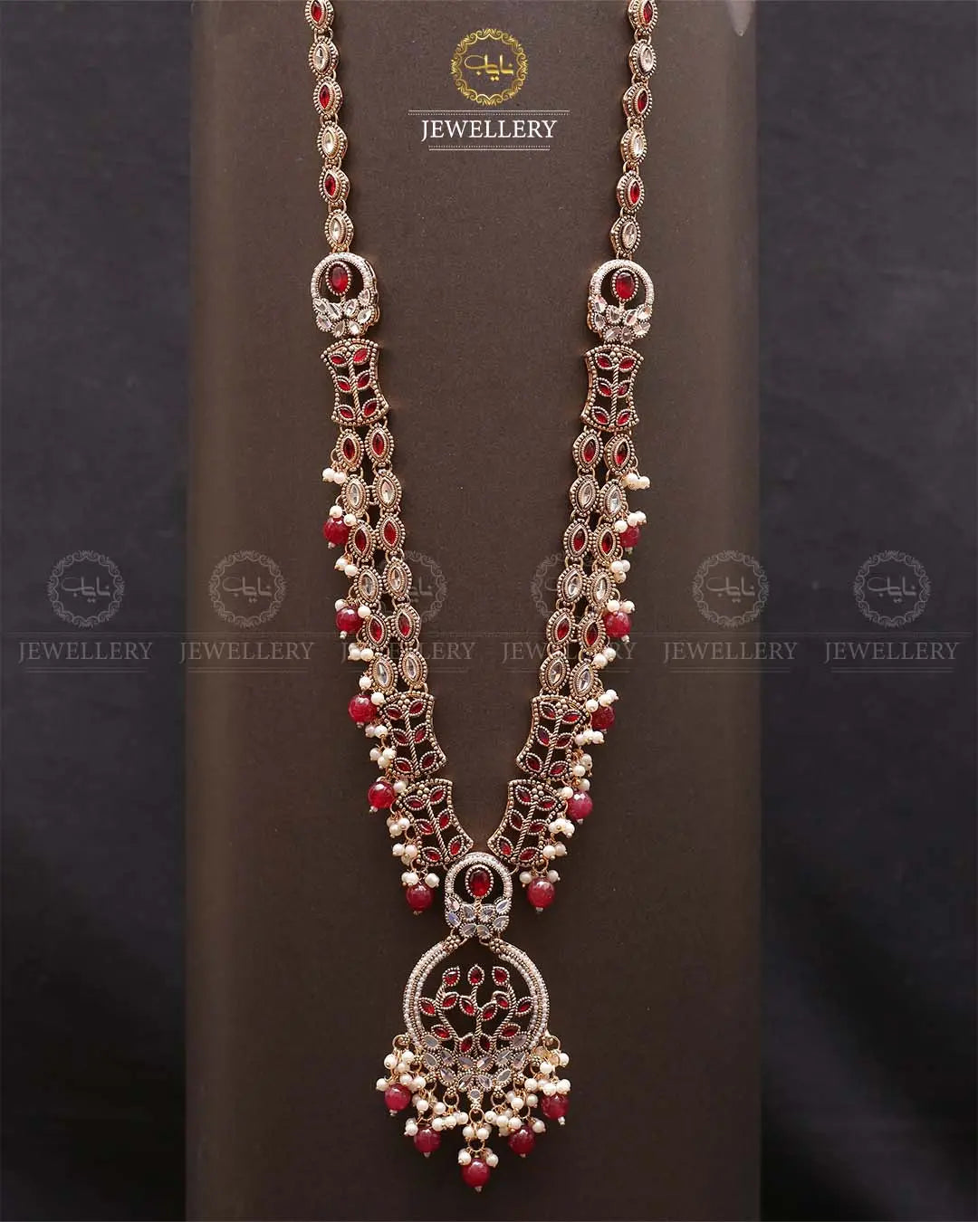 Rajhistani flower Lona mala (without earrings)-2305 Nayab Jewellery