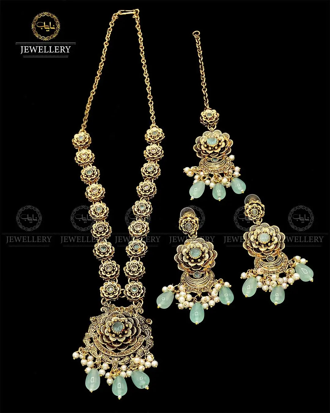 Rajwadi  Mala Necklace set NJ - 1688 Nayab Jewellery