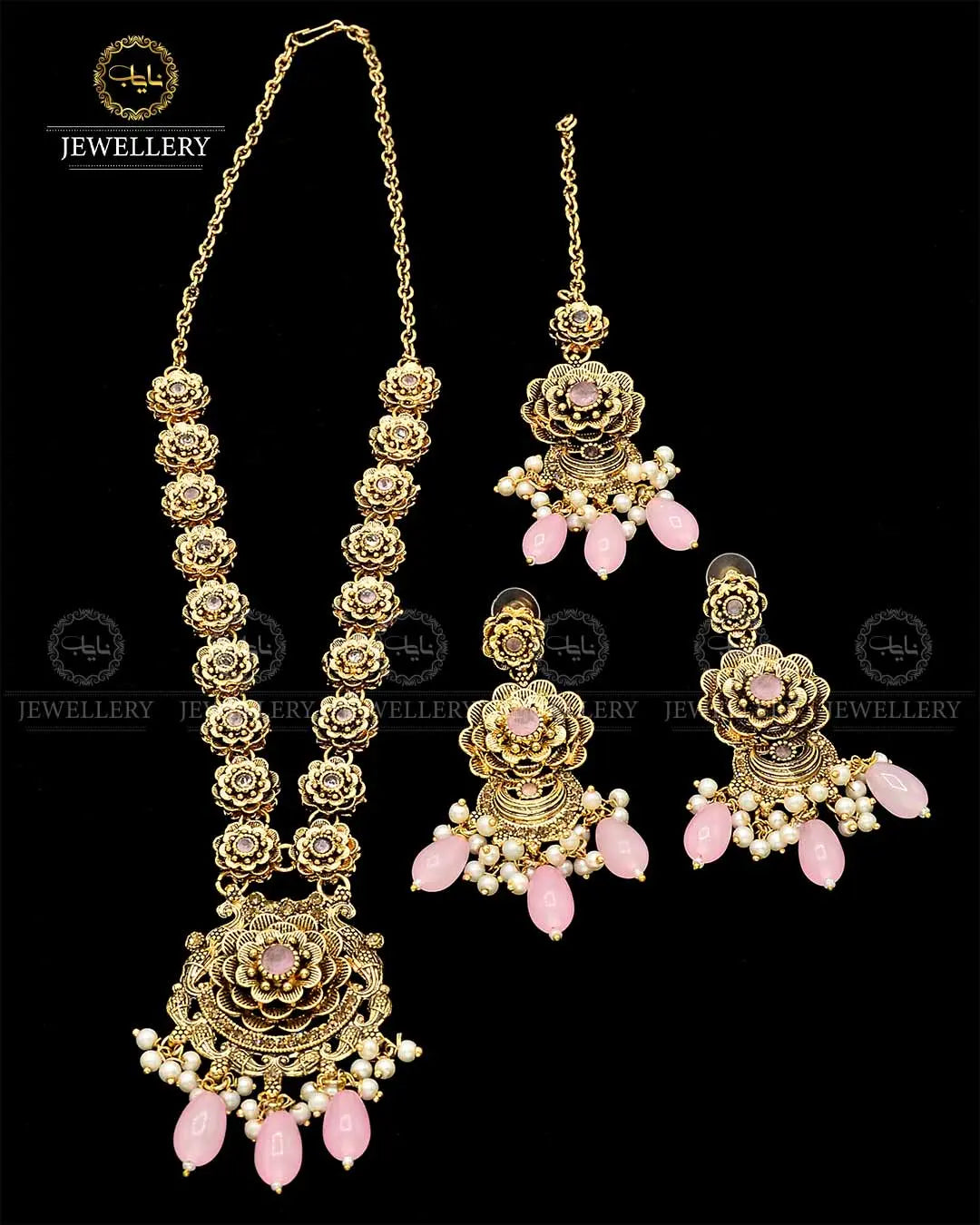 Rajwadi  Mala Necklace set NJ - 1688 Nayab Jewellery