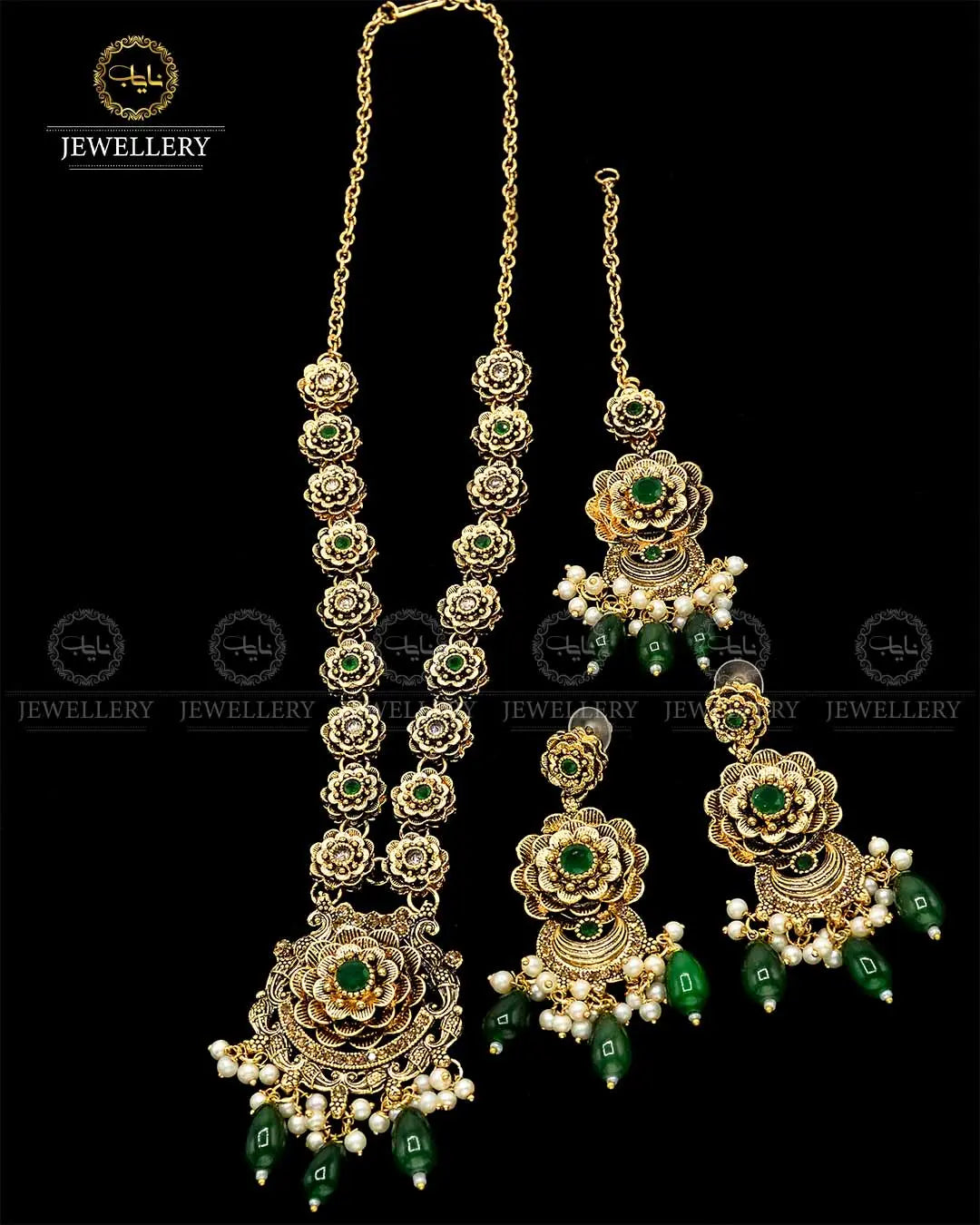 Rajwadi  Mala Necklace set NJ - 1688 Nayab Jewellery