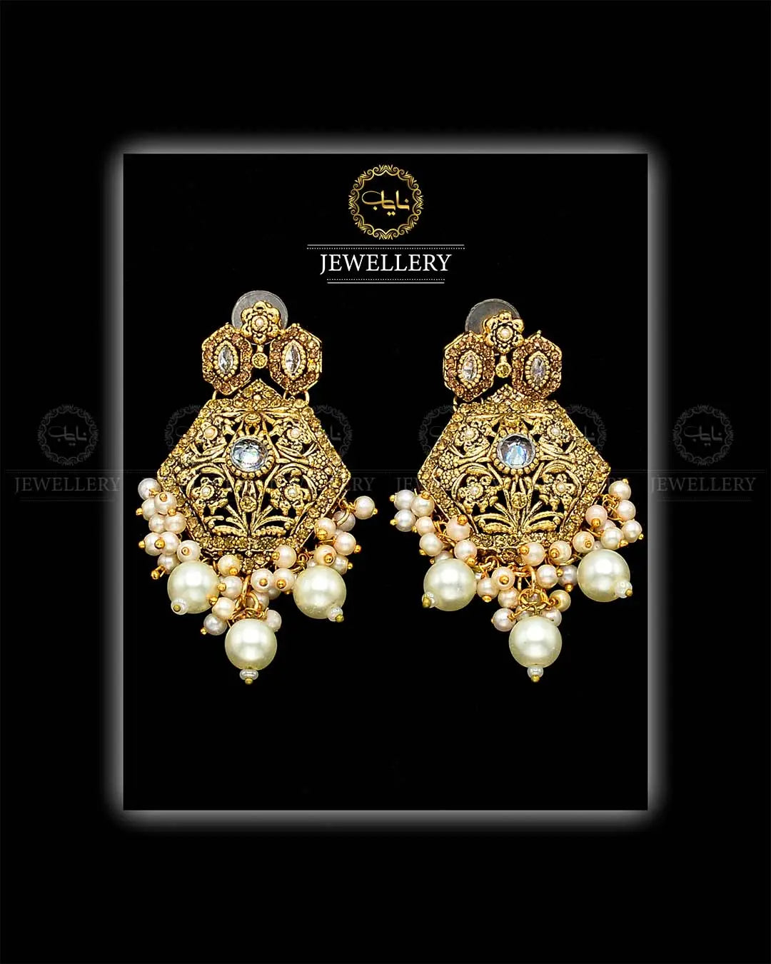 Rajwadi Style EarringsNJ -1694 Nayab Jewellery