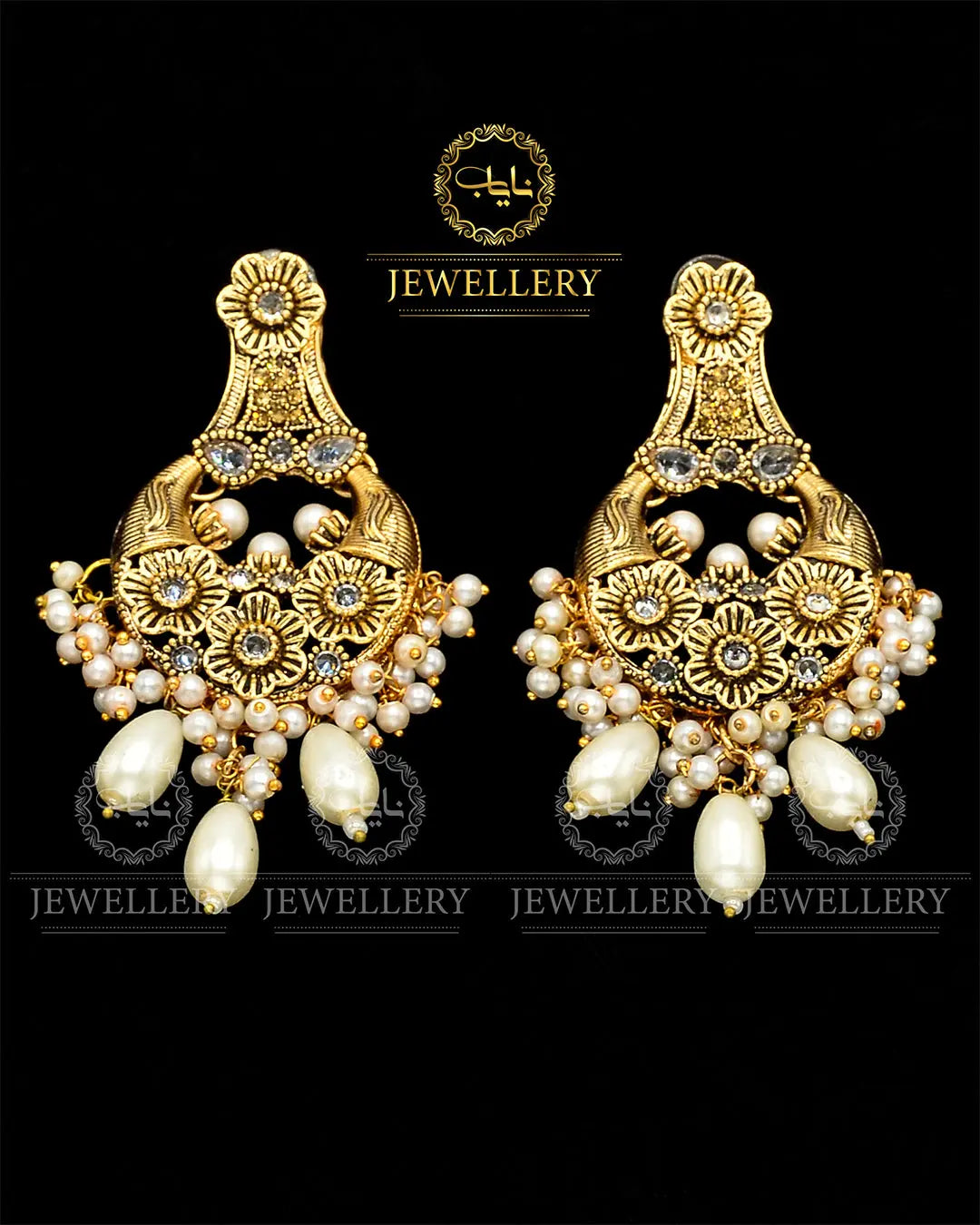 Rajwadi Style EarringsNJ -1695 Nayab Jewellery