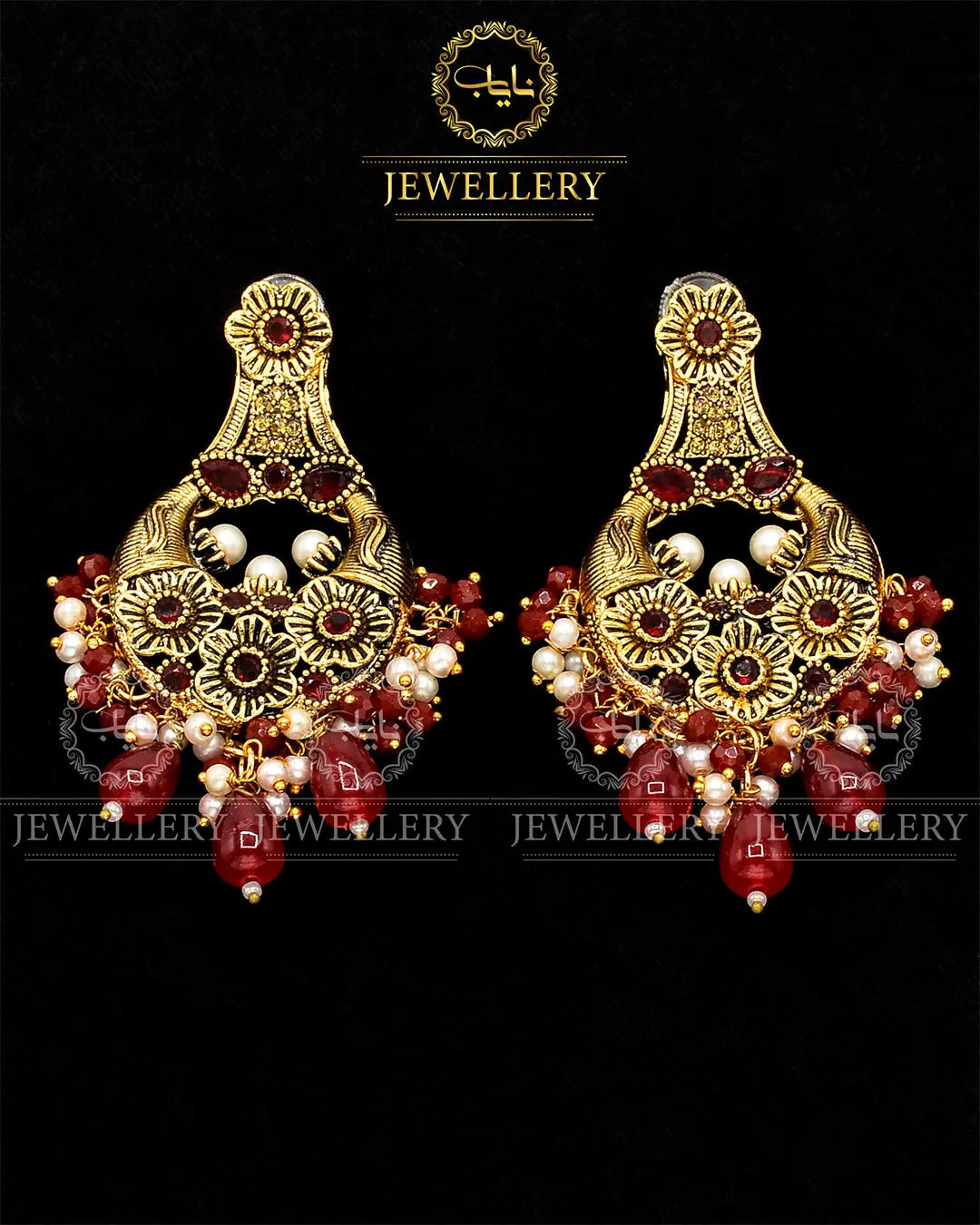 Rajwadi Style EarringsNJ -1695 Nayab Jewellery