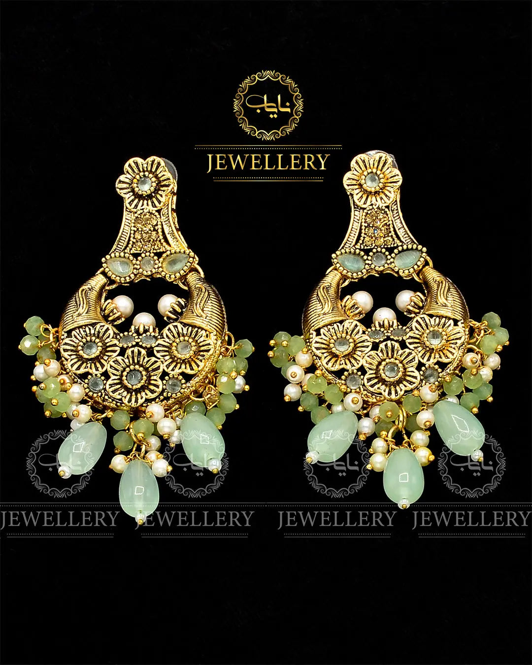 Rajwadi Style EarringsNJ -1695 Nayab Jewellery