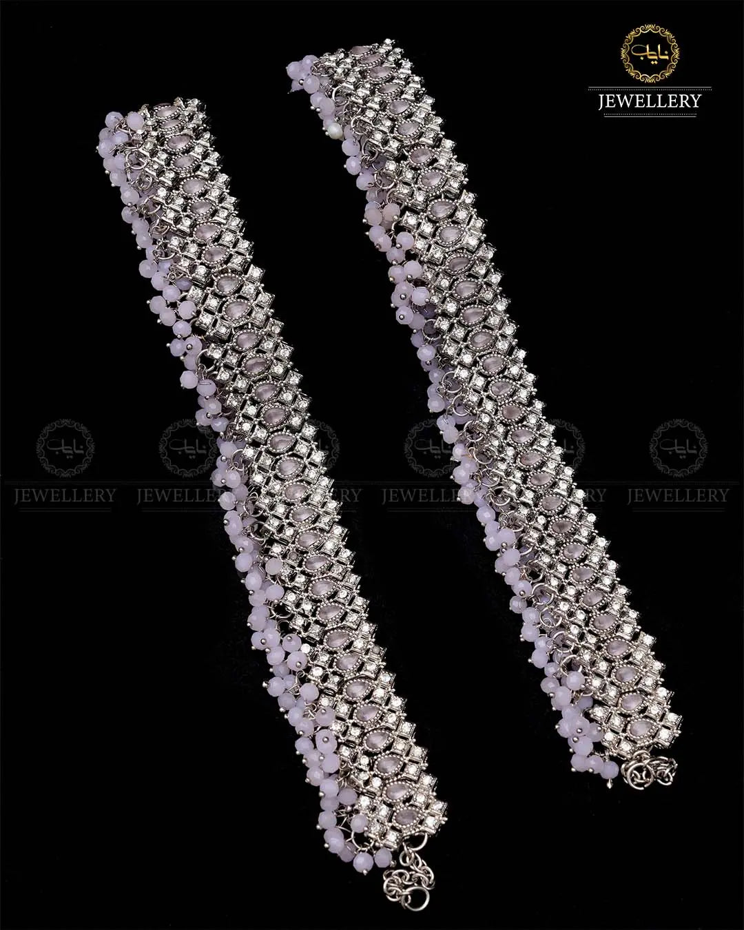 Rajwadi Style (pazaib) Anklet  (pair) -1977-Silver Nayab Jewellery