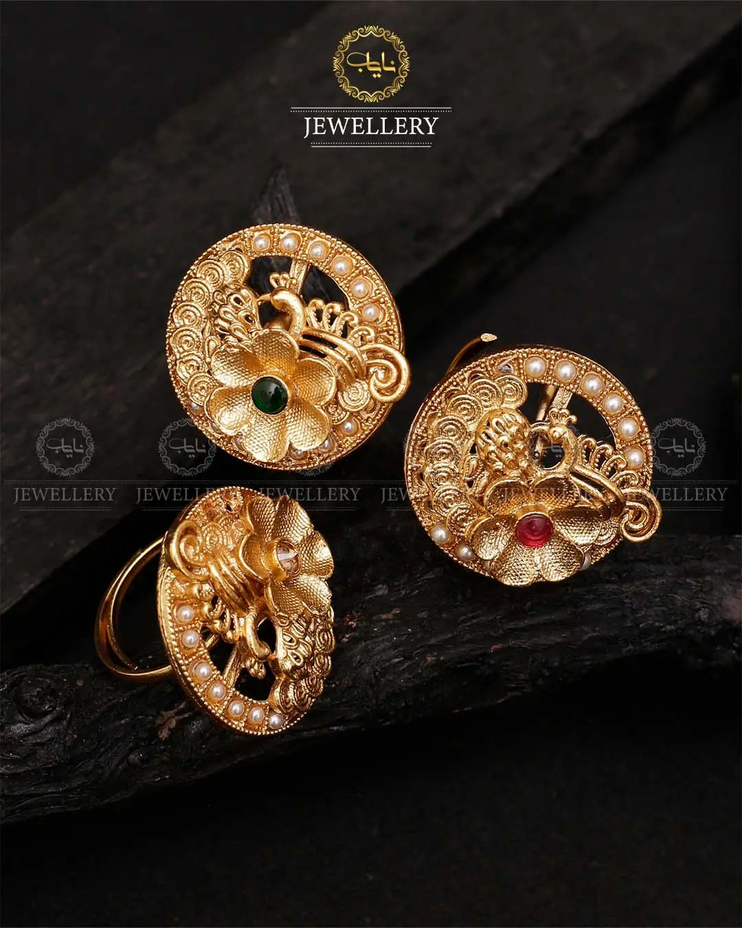 Rajwadi adjustable Ring-2056 Nayab Jewellery