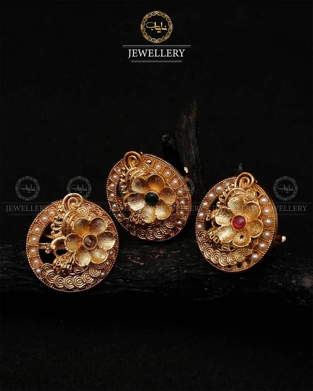 Rajwadi adjustable Ring-2056 Nayab Jewellery