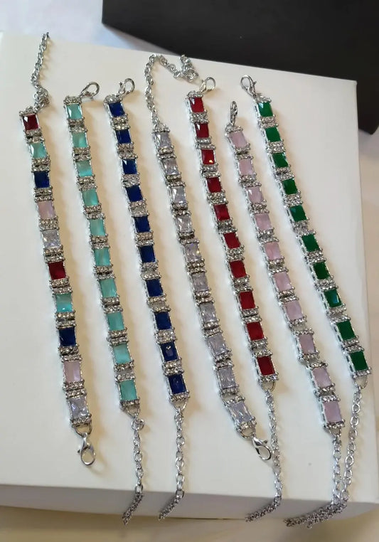 Silver Zarcon Bracelet -1928-Silver Nayab Jewellery