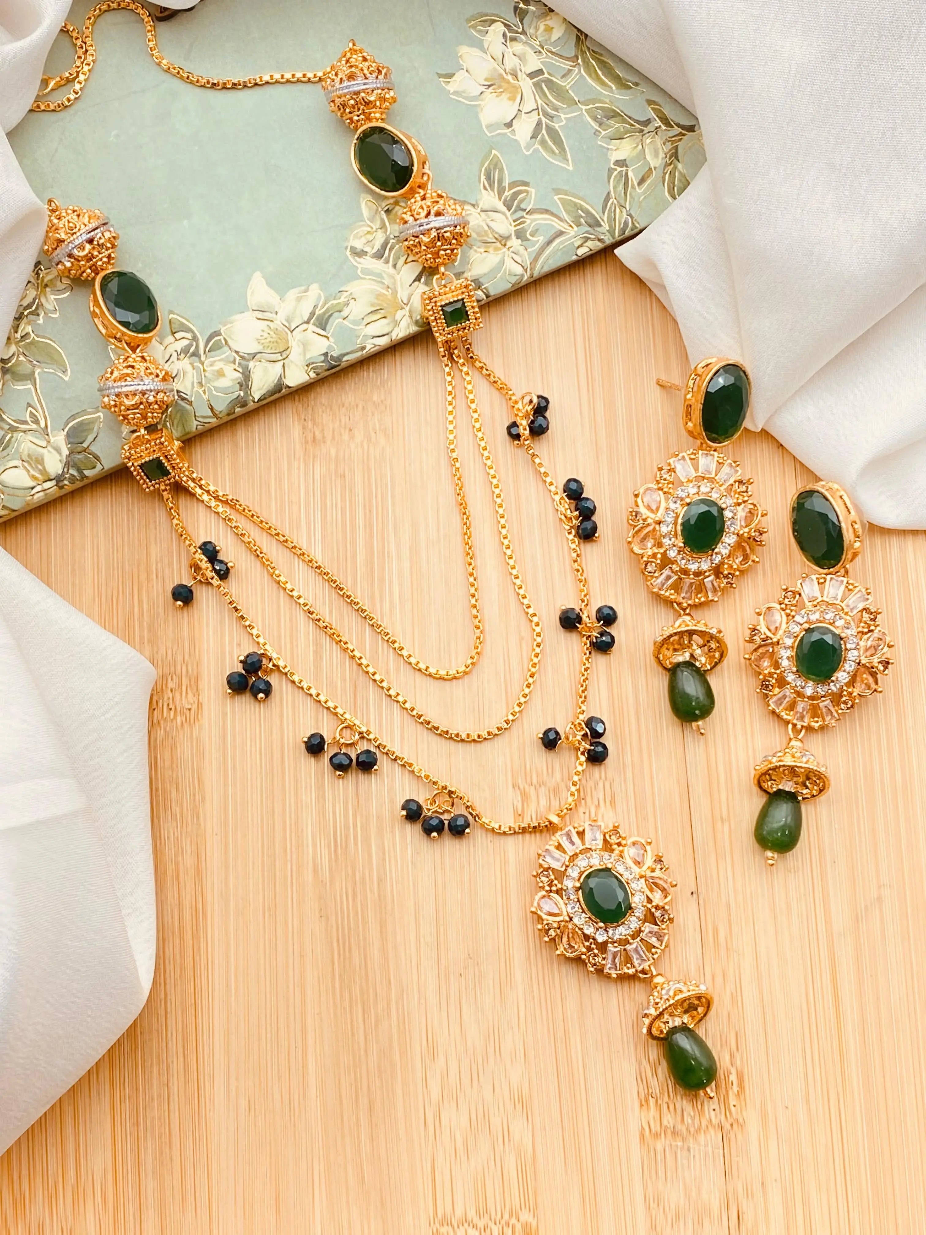 Stylish Egyptian Gems  Mala NJ-1169 Nayab Jewellery