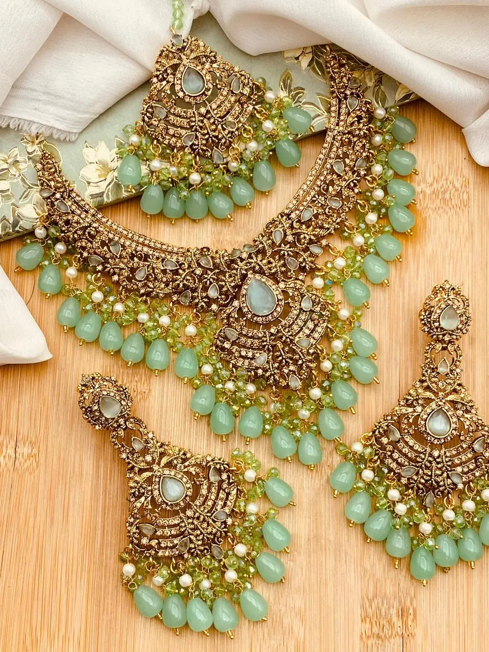 Sultanat Bridal Necklace set-2319 Nayab Jewellery