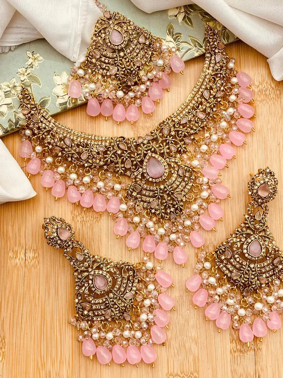 Sultanat Bridal Necklace set-2319 Nayab Jewellery