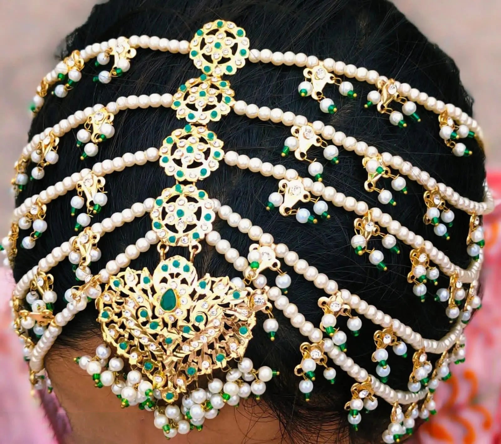 Traditional Hyedrabadi Gull head matha patti-2089 Nayab Jewellery