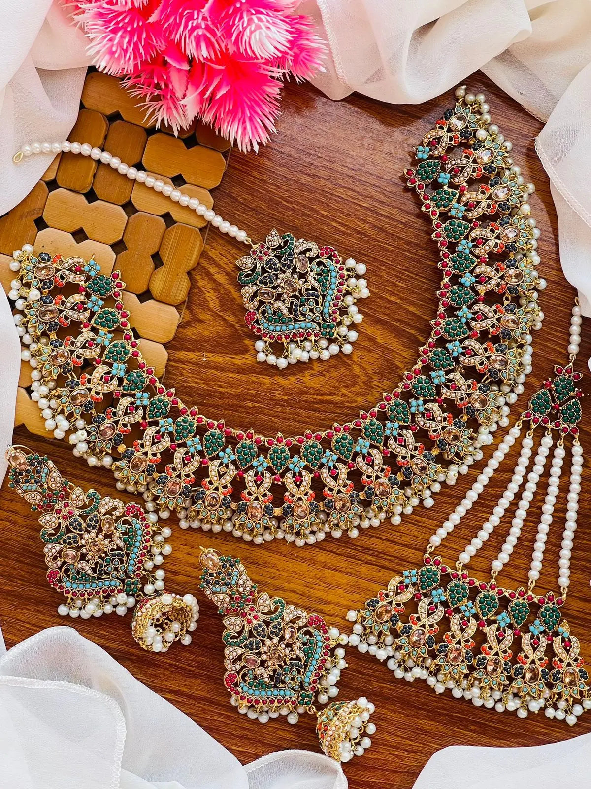 Traditional Noratan Bridal set -2252 Nayab Jewellery