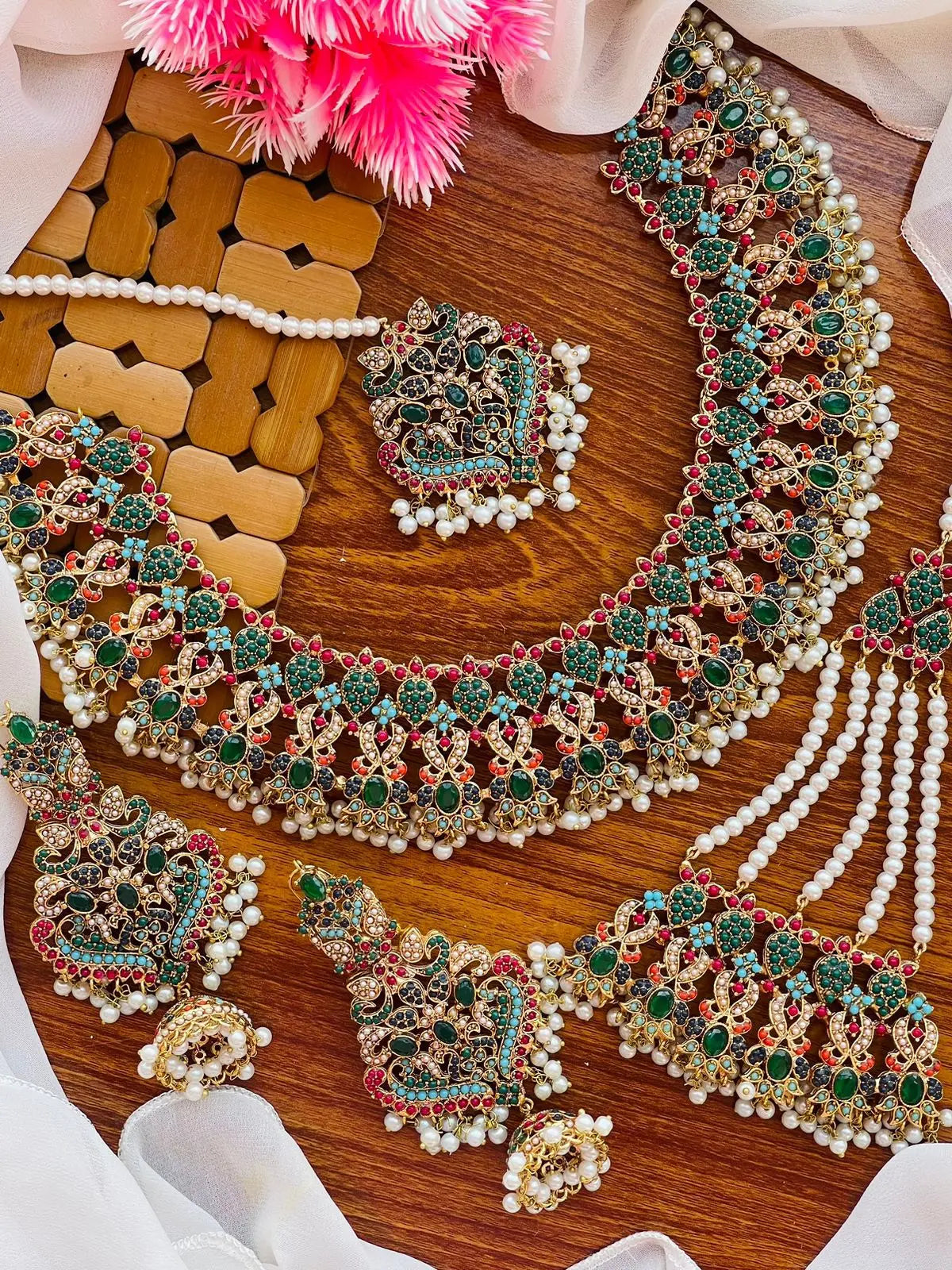 Traditional Noratan Bridal set -2252 Nayab Jewellery