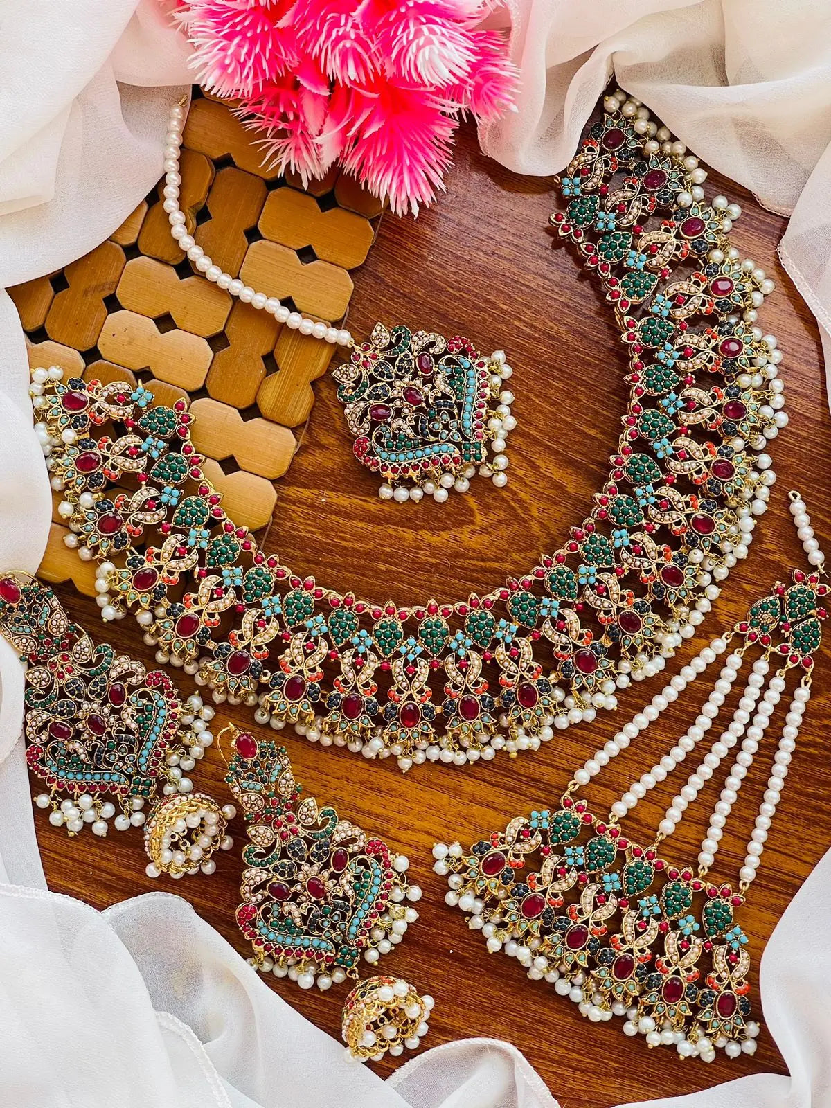 Traditional Noratan Bridal set -2252 Nayab Jewellery