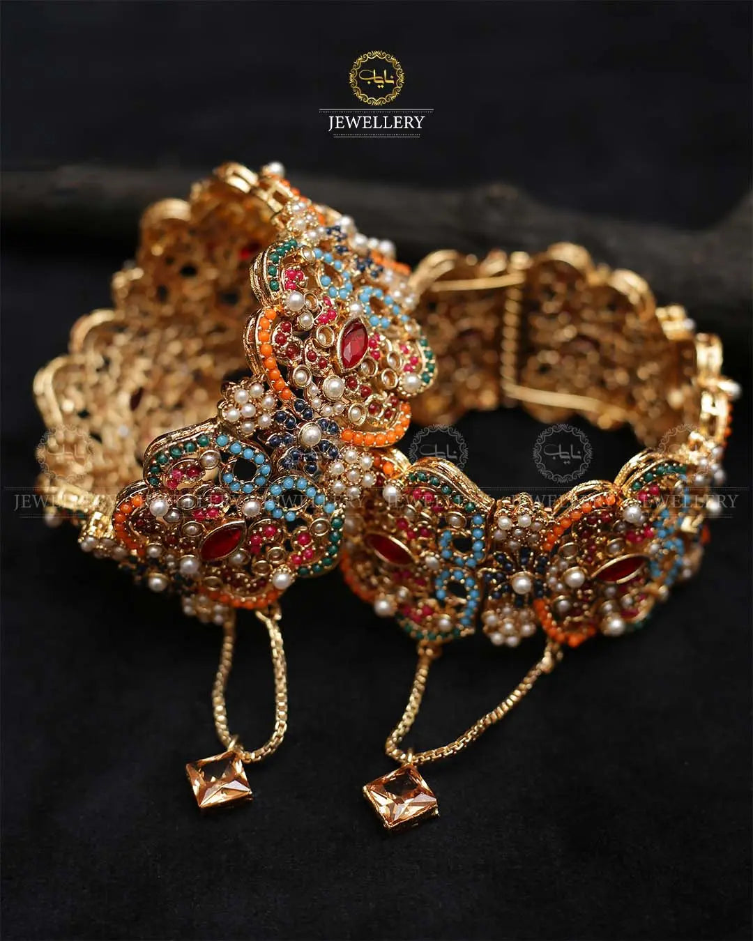 Traditional Noratan Openable Bangles (pair)-2364 Nayab Jewellery