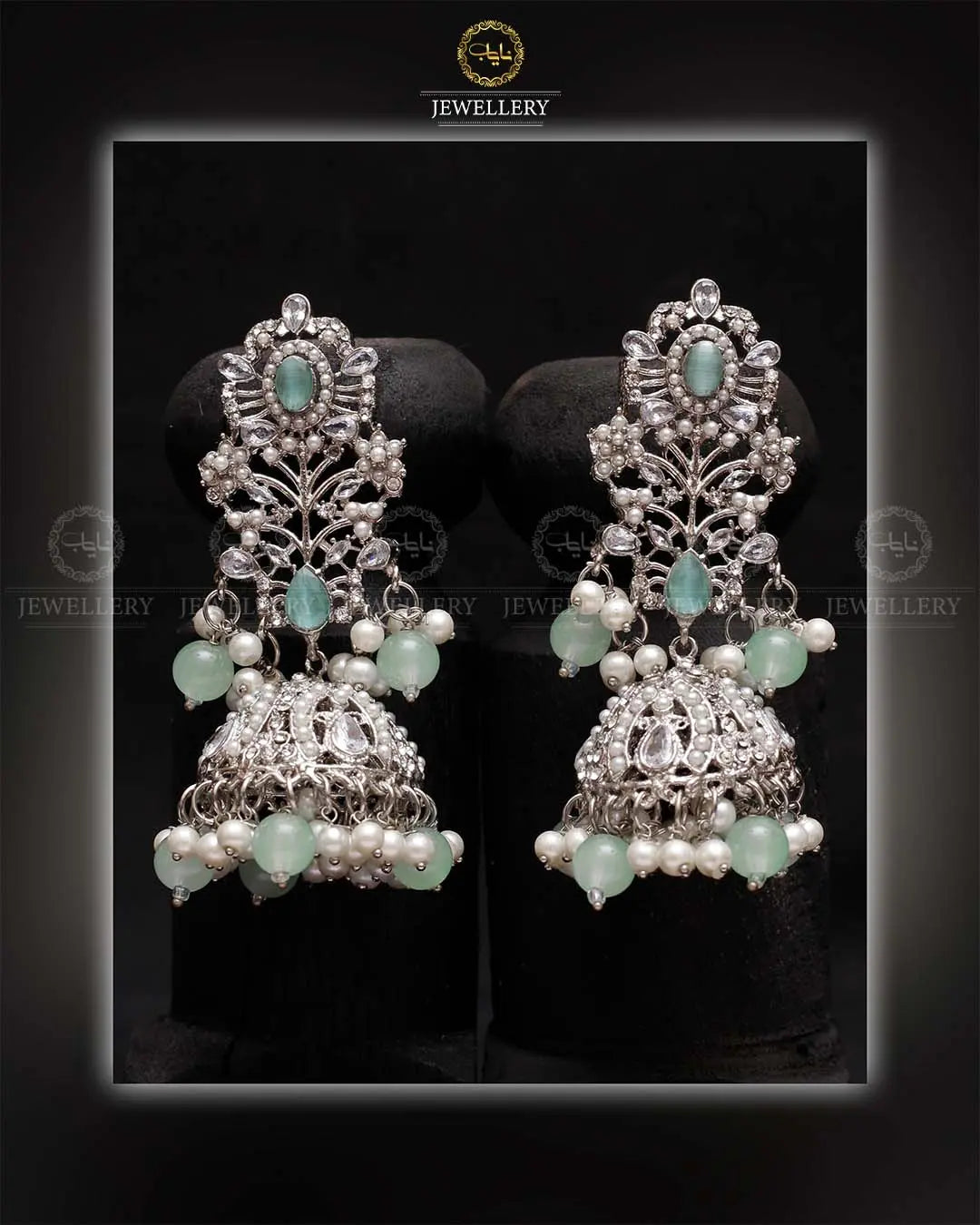 Traditional Zarcon Jhumka-2121 Nayab Jewellery