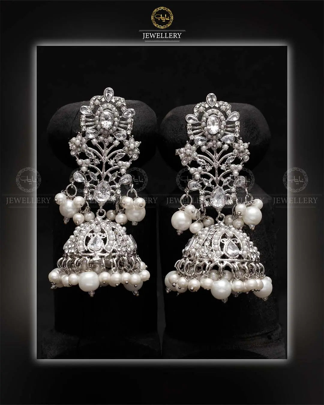 Traditional Zarcon Jhumka-2121 Nayab Jewellery