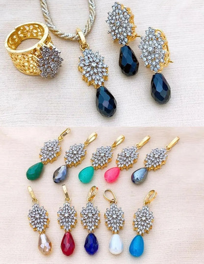Trending Jarao Combo set with pearl mala -1956 Nayab Jewellery