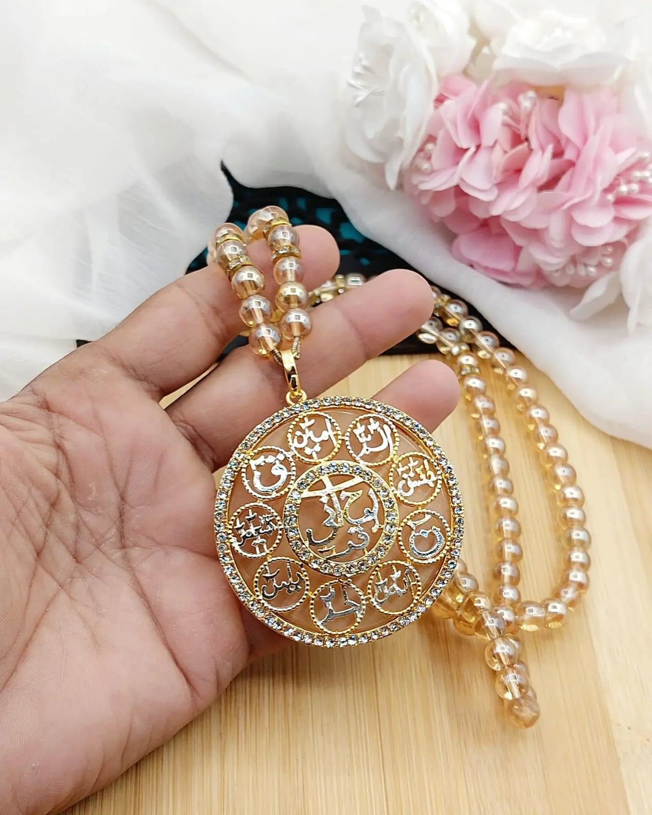 Turkish Calligraphy Loh e qurani pendant -2185 Nayab Jewellery