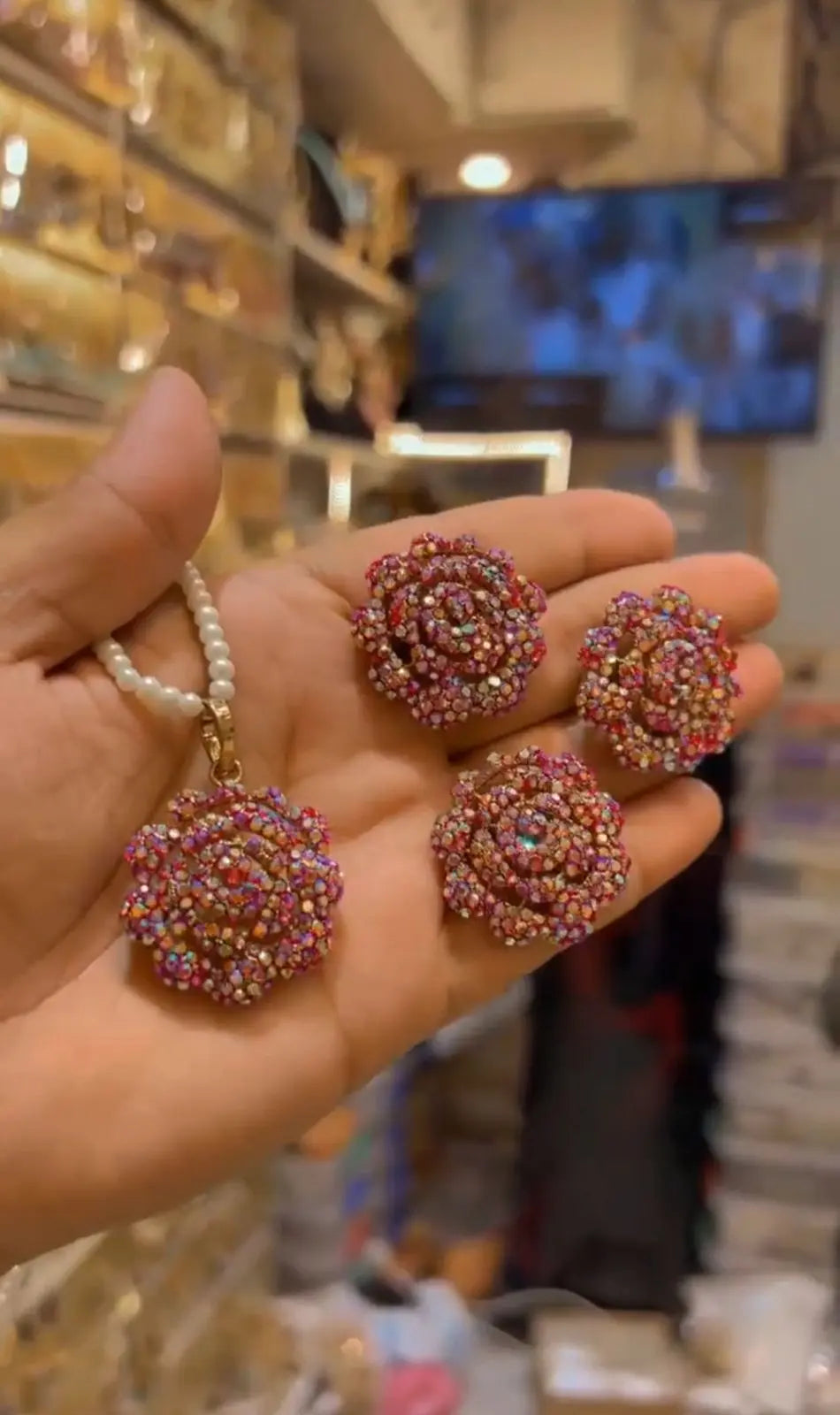 Turkish Combo Locket set-2635 Nayab Jewellery