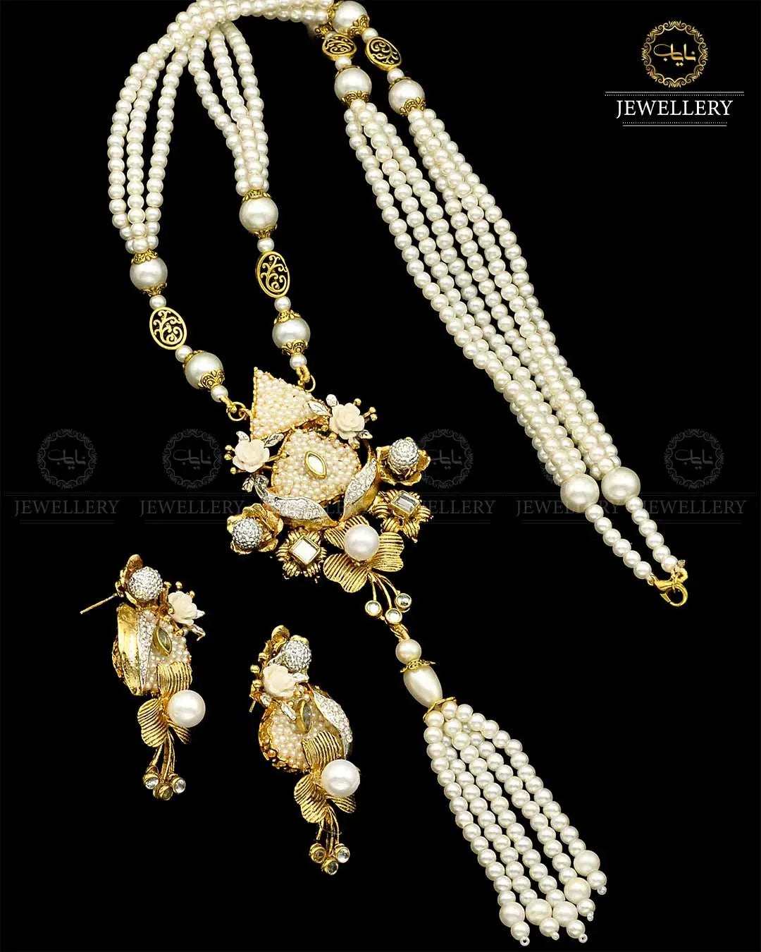 Turkish Designer Crush Mala set NJ-1790 Nayab Jewellery