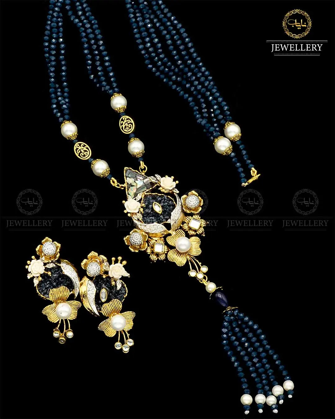 Turkish Designer Crush Mala set NJ-1790 Nayab Jewellery