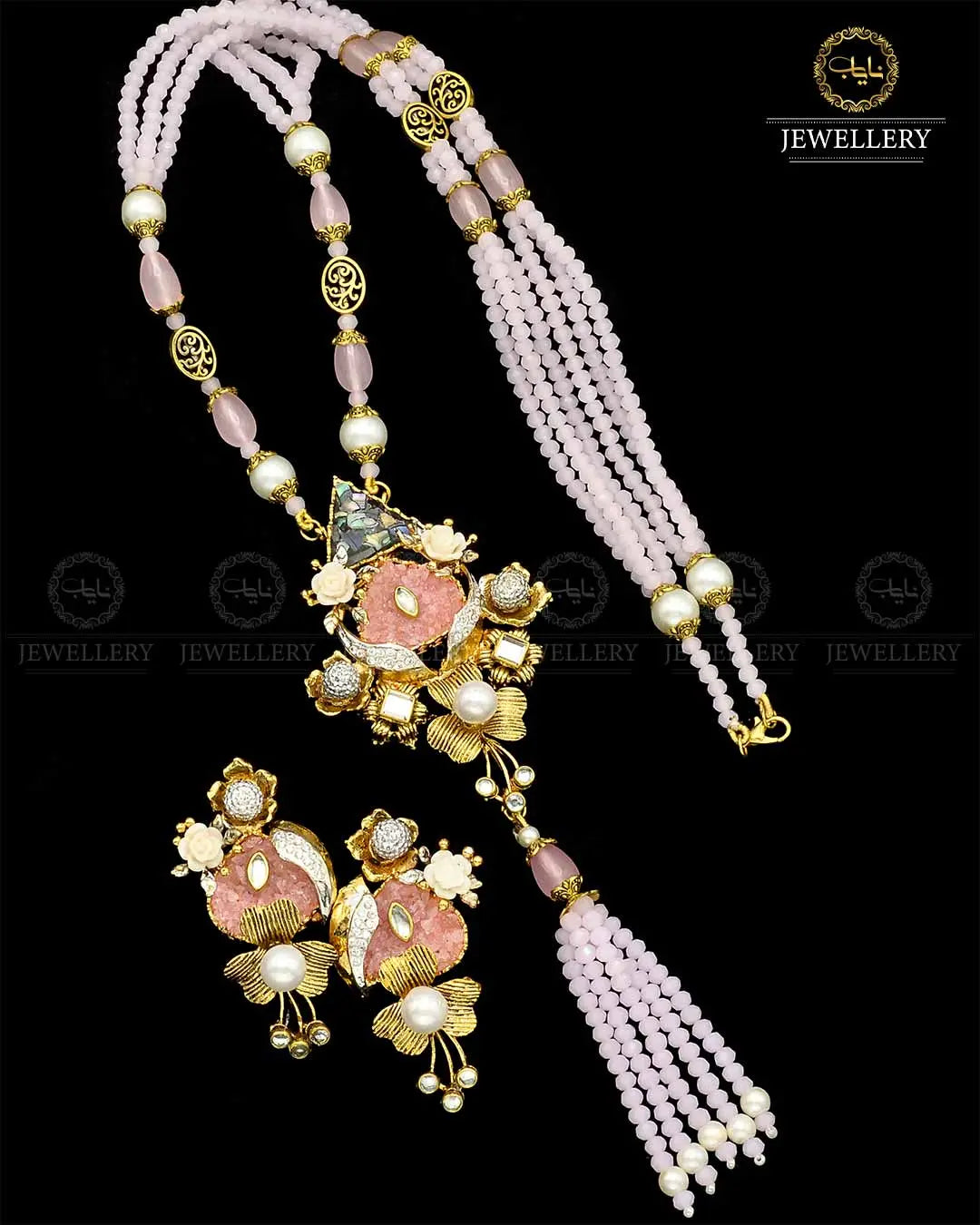 Turkish Designer Crush Mala set NJ-1790 Nayab Jewellery