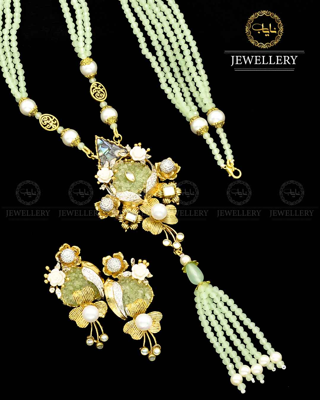 Turkish Designer Crush Mala set NJ-1790 Nayab Jewellery