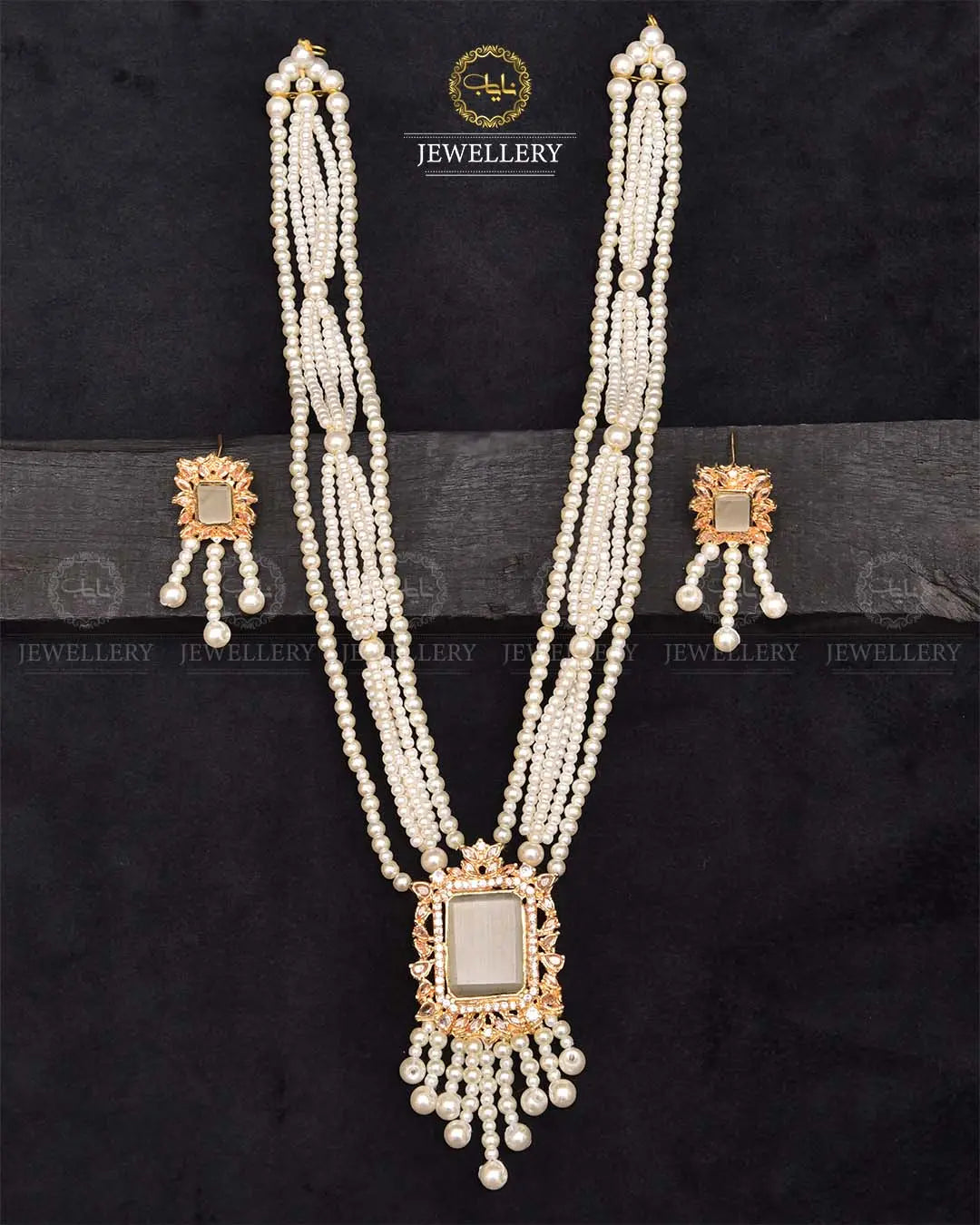 Turkish Elegant Mala set -2270-Golden Nayab Jewellery