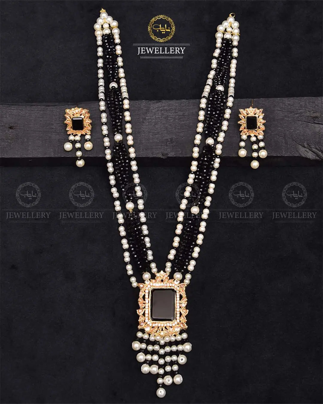 Turkish Elegant Mala set -2270-Golden Nayab Jewellery