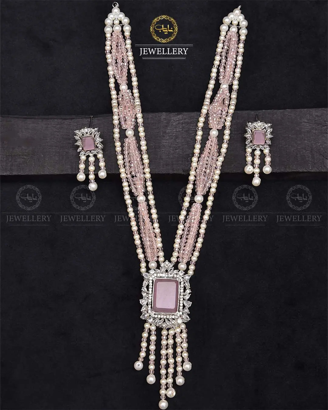Turkish Elegant Mala set -2270-Silver Nayab Jewellery