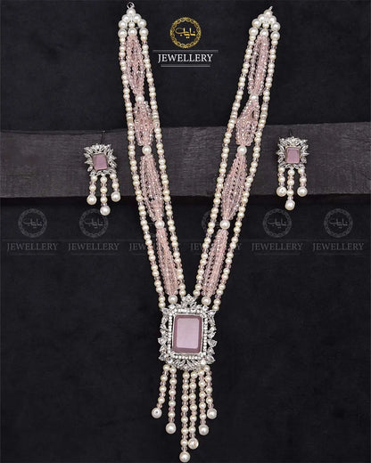 Turkish Elegant Mala set -2270-Silver Nayab Jewellery