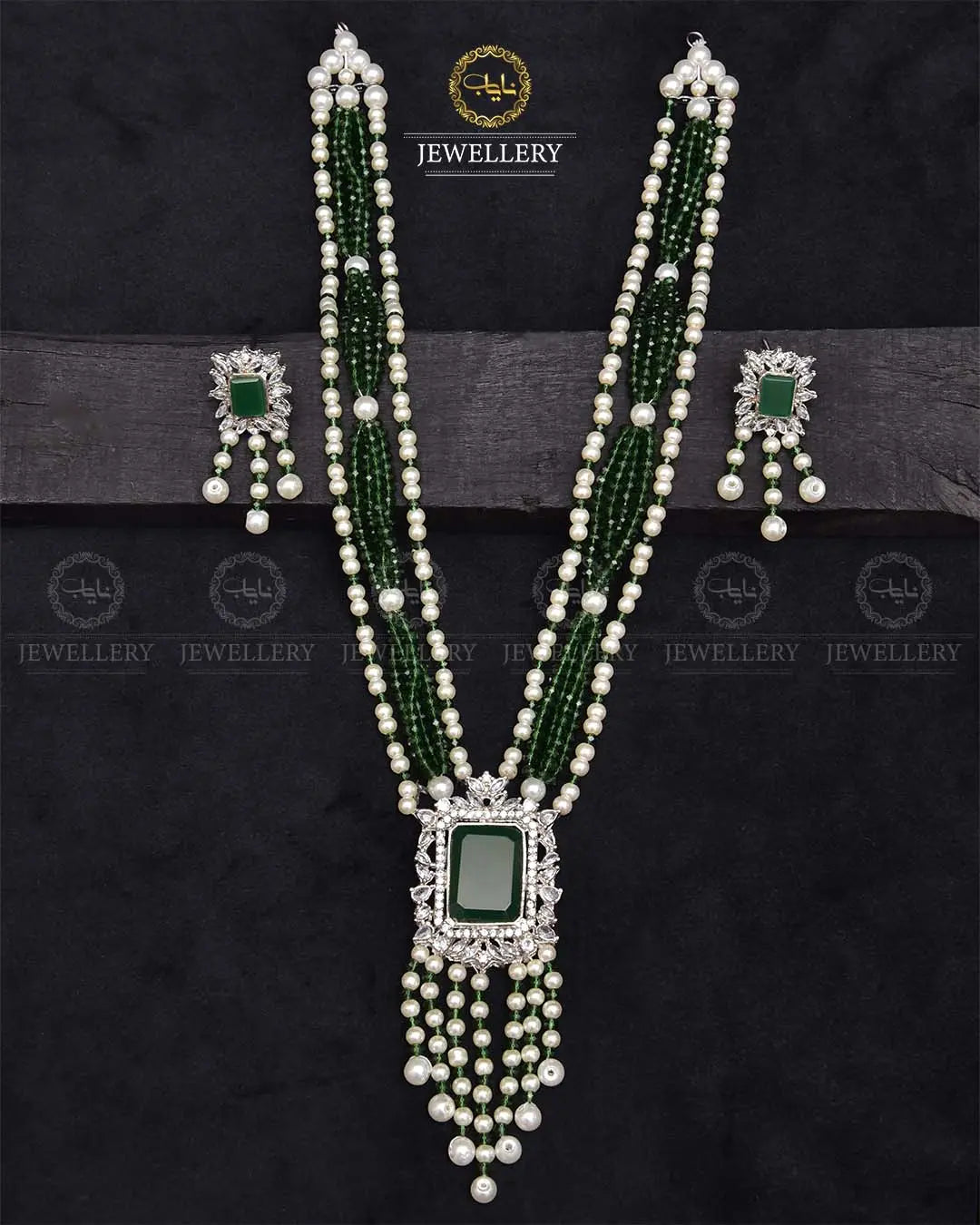 Turkish Elegant Mala set -2270-Silver Nayab Jewellery